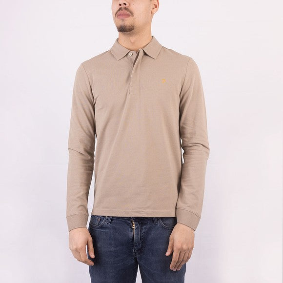 Farah Haslam LS Polo in Smoky Brown