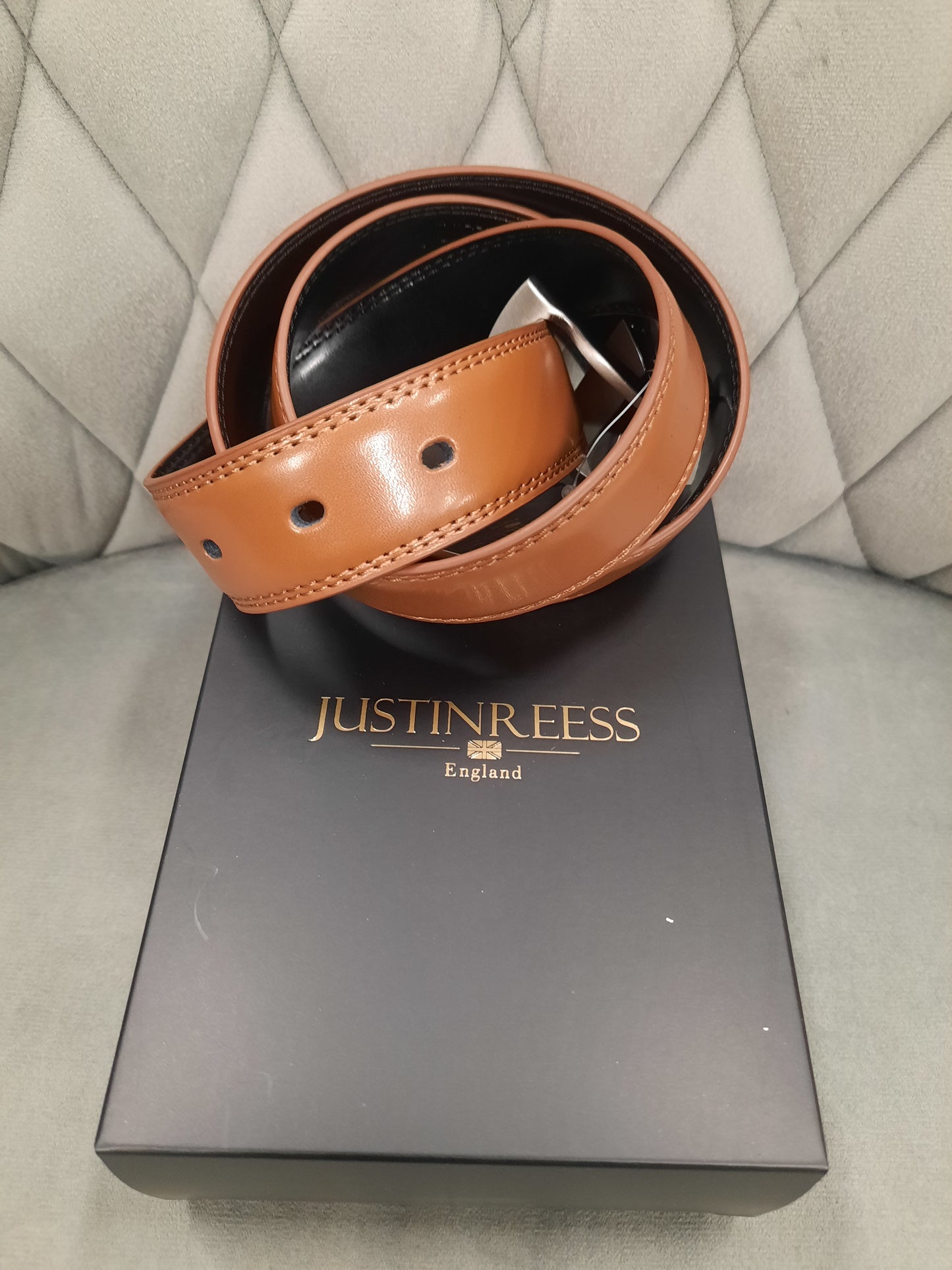 Justin Reess Reversible Leather Belts