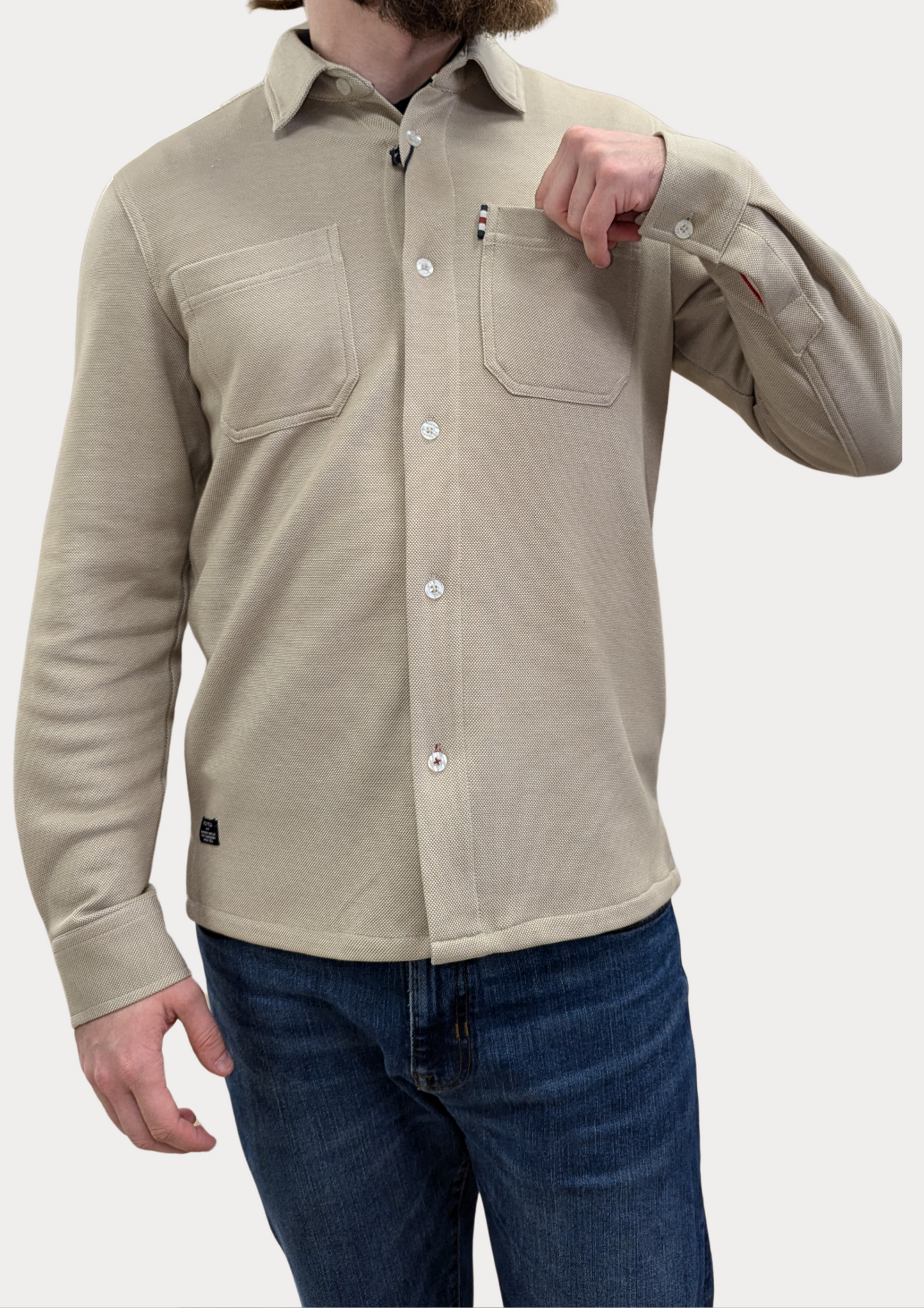 FQ1924 Knitted Crockery Overshirt