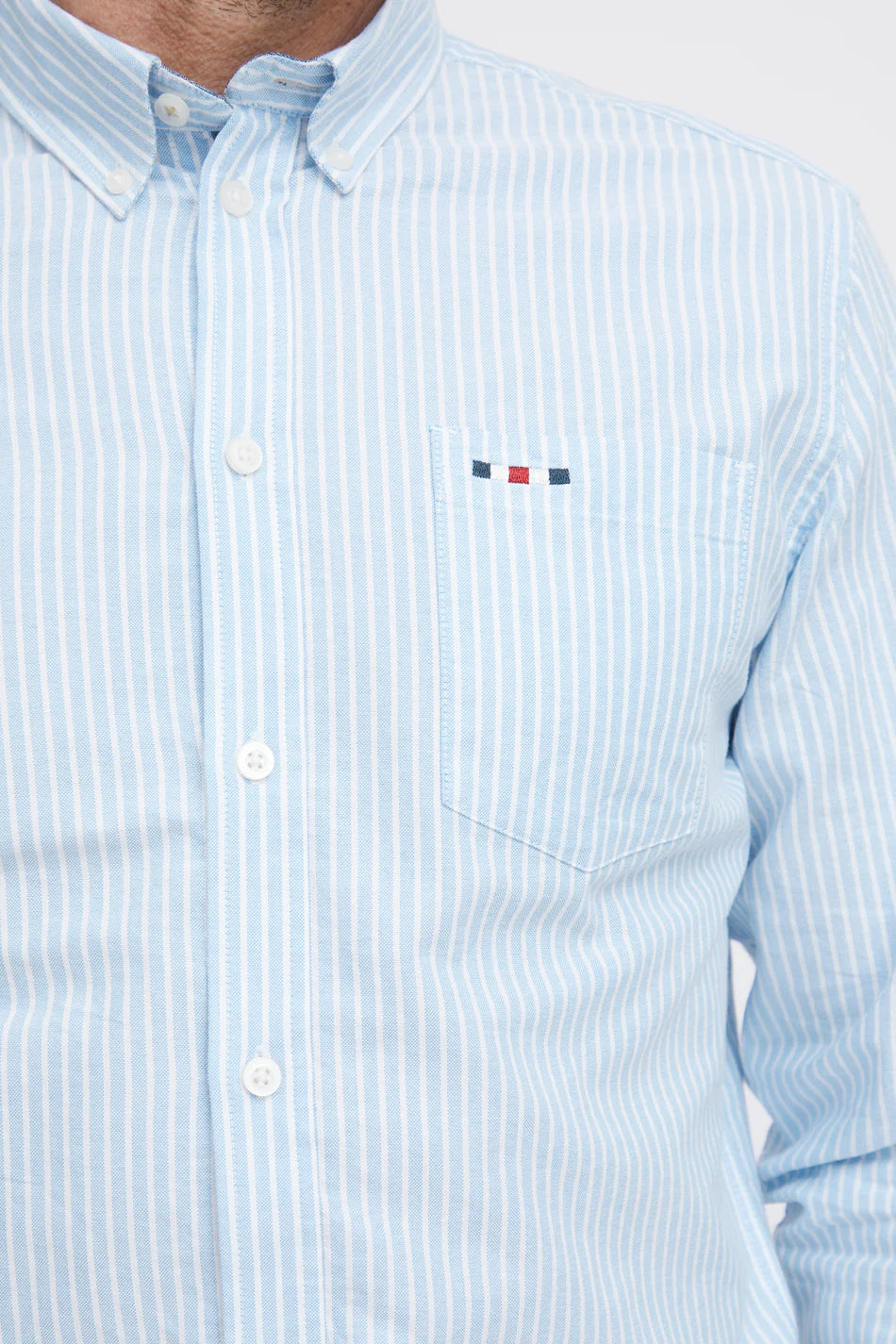 FQ1924 Blue Striped Oxford Shirt