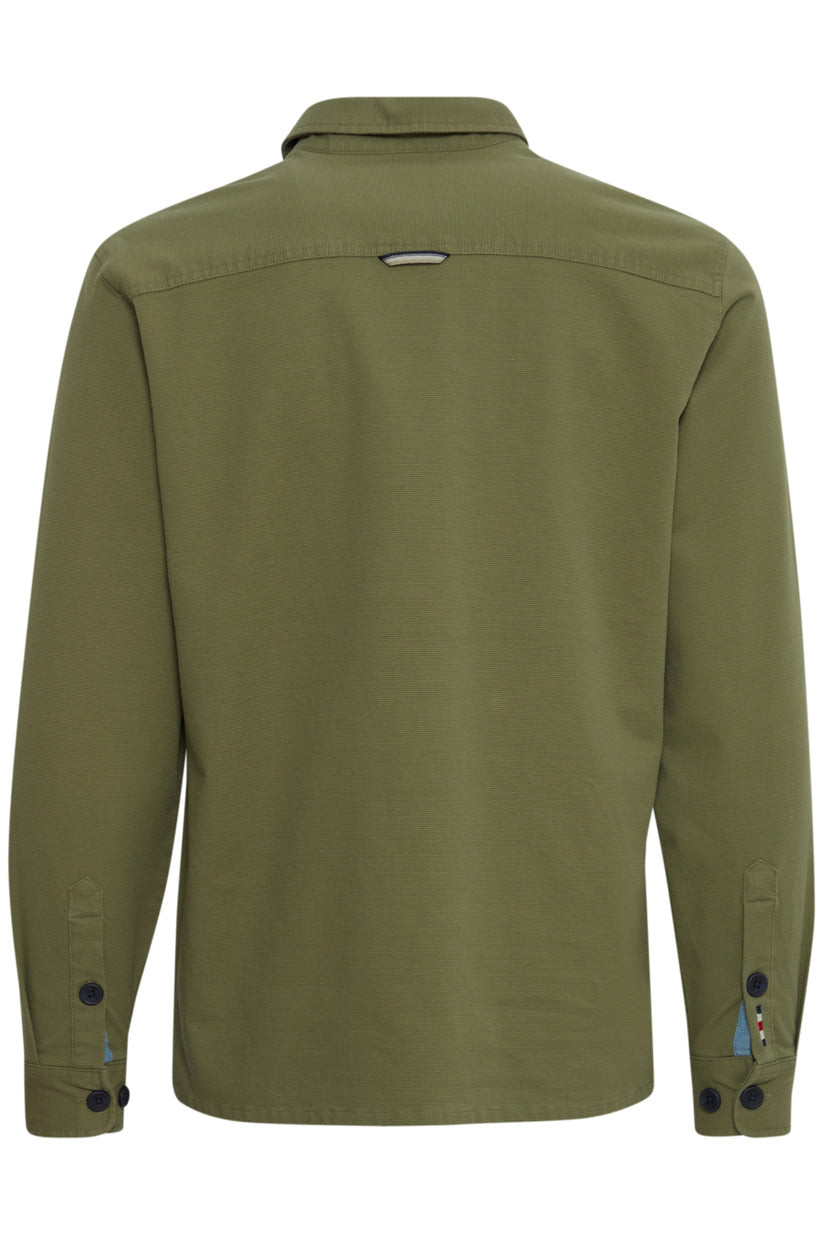 FQ1924 Green Canvas Overshirt