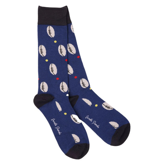 Swole Panda Rugby ball Blue/Navy socks