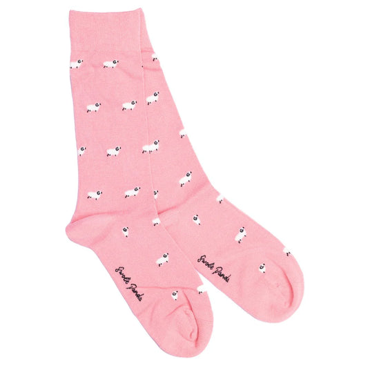 Swole Panda Pink Sheep Socks