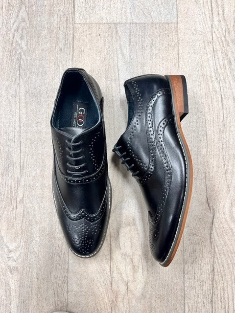 Goor Black Brogue Shoes