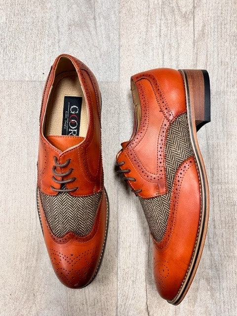 Goor Tan/Brown Brogue Shoes