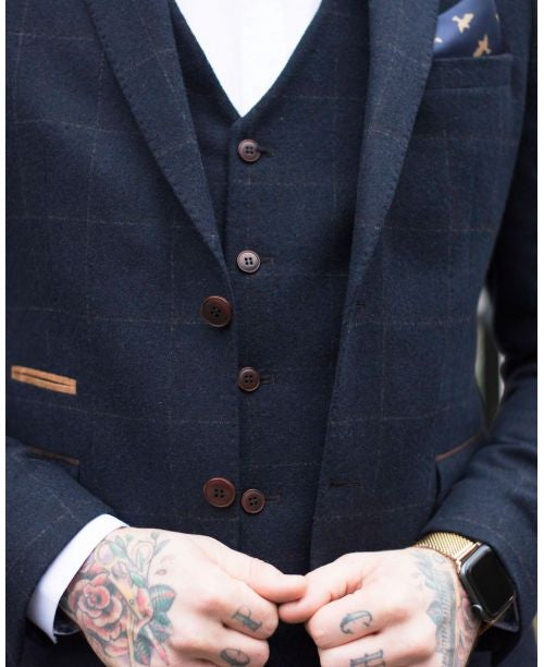 Fratelli Windowpane Waistcoat