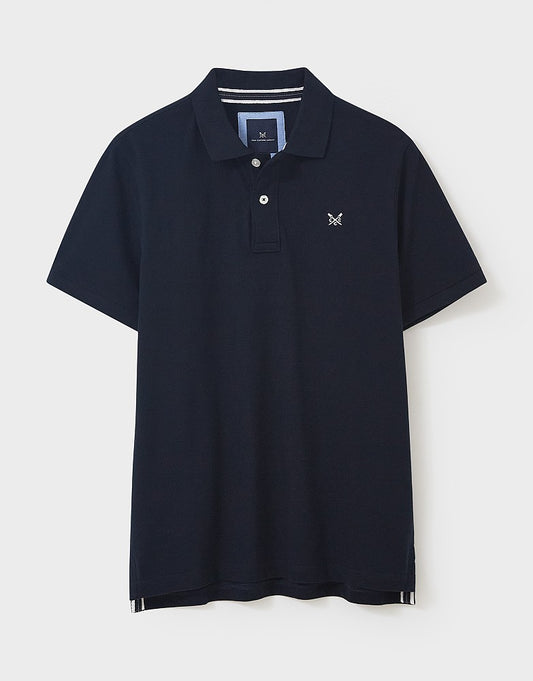 Crew Clothing Company Classic Pique Polo Shirt Navy