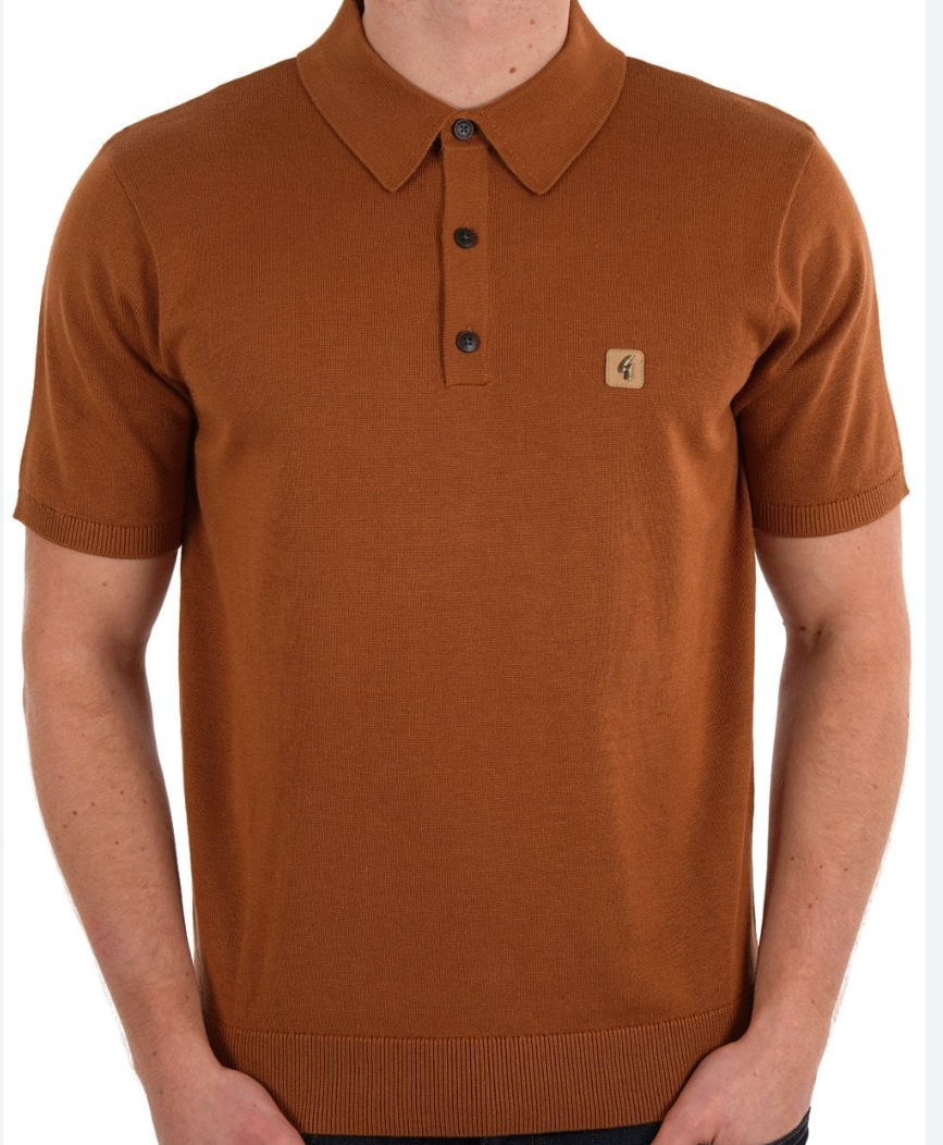 Gabicci Jackson Polo Shirt Walnut