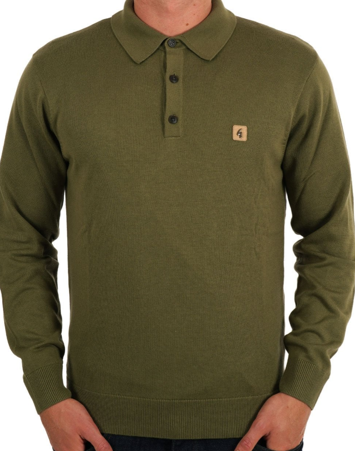 Gabicci Francesco Long Sleeve Polo Spruce