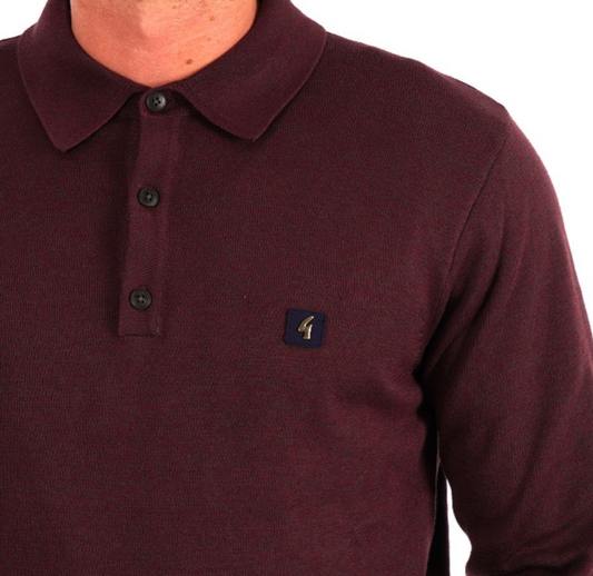 Gabicci Francesco Long Sleeve Polo Port