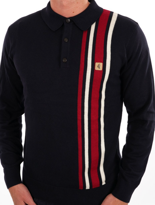 Gabicci Soda Long Sleeve Polo