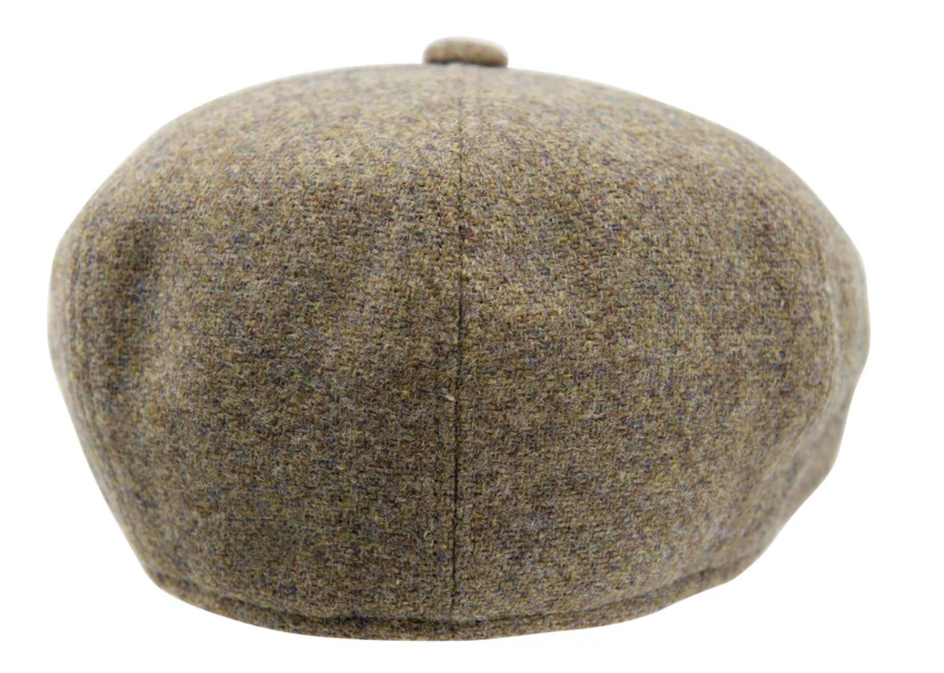 Carlyle Heath Plain Wool Mix Newsboy Cap in Olive