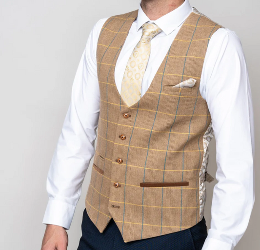 Marc Darcy DX8 Waistcoat in Oak