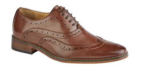 Goor Kids Brown Brogue Oxford Shoe