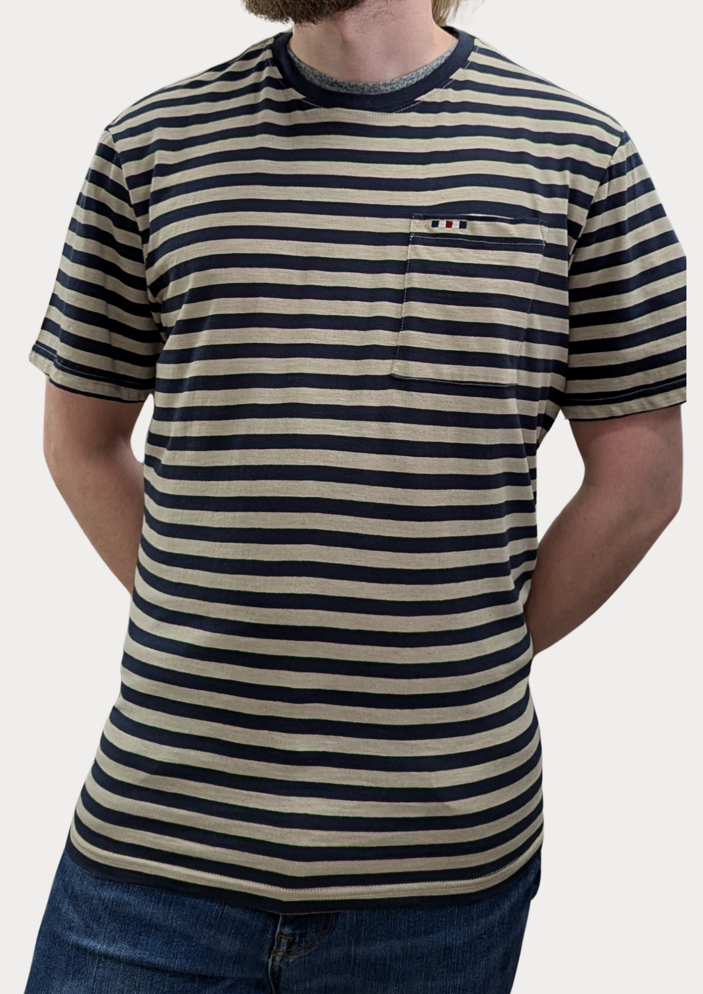 FQ1924 Striped Linen T-Shirt