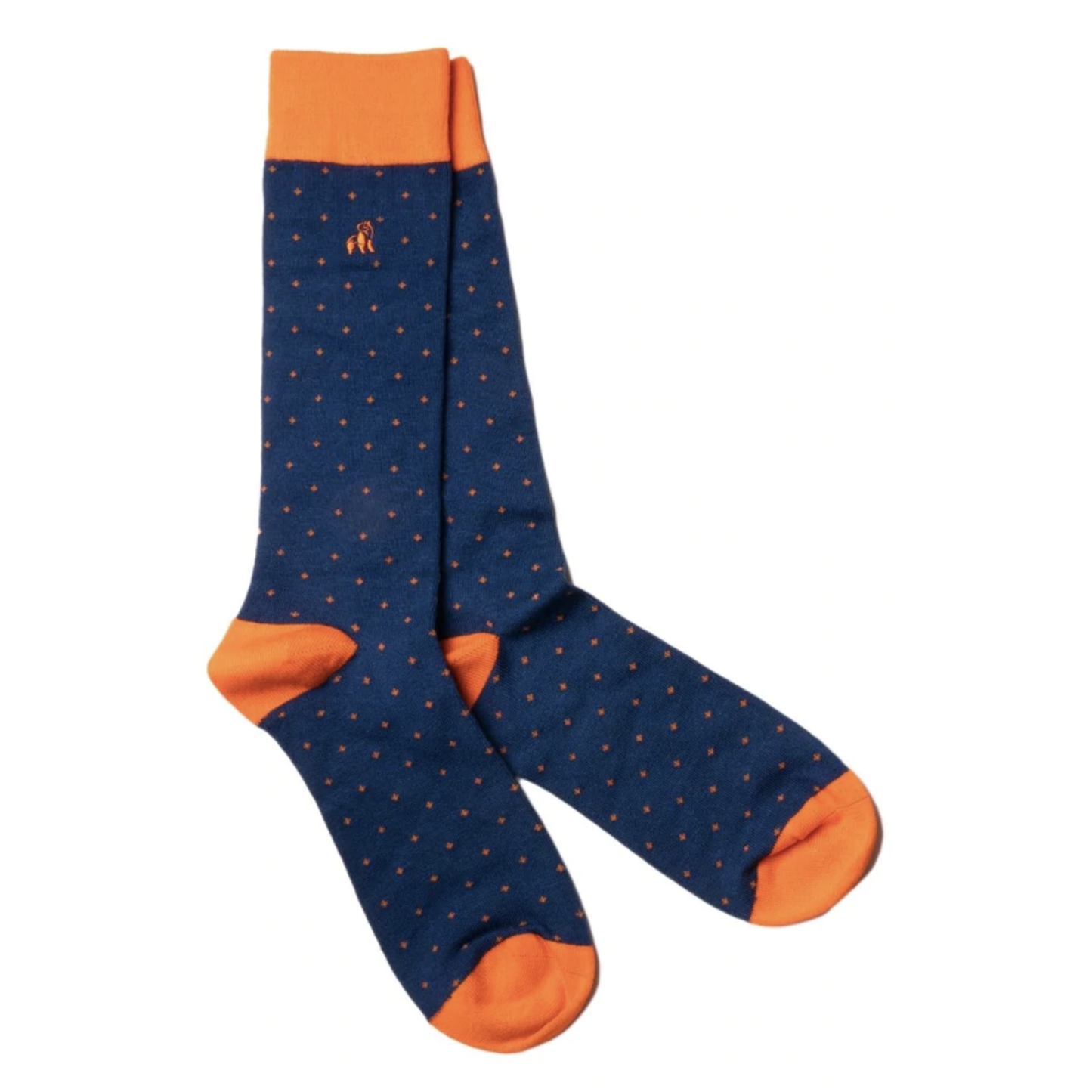 Swole Panda Orange Spotted Socks