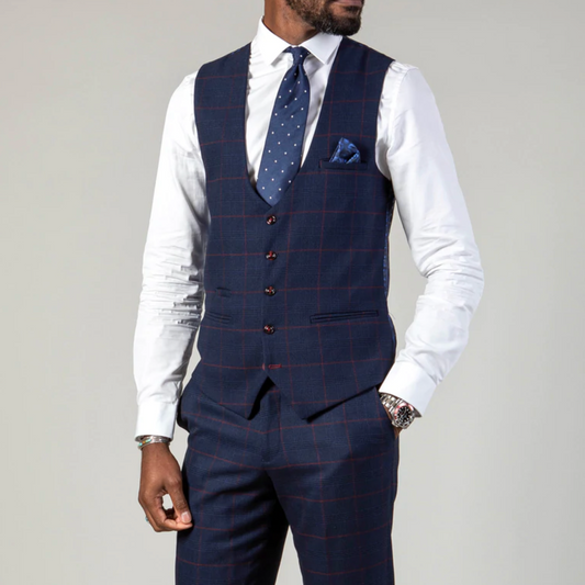 Marc Darcy Wine Edinson Waistcoat