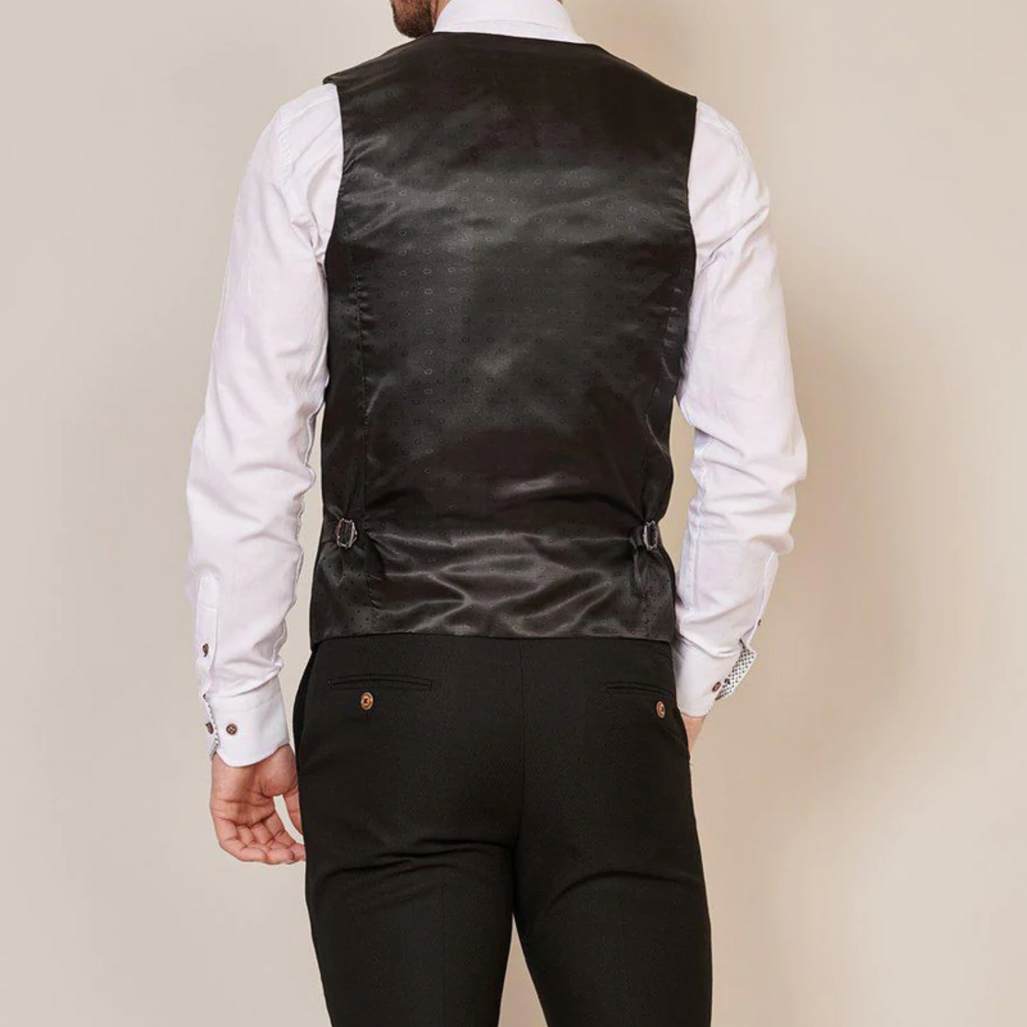 Marc Darcy Max Black Waistcoat