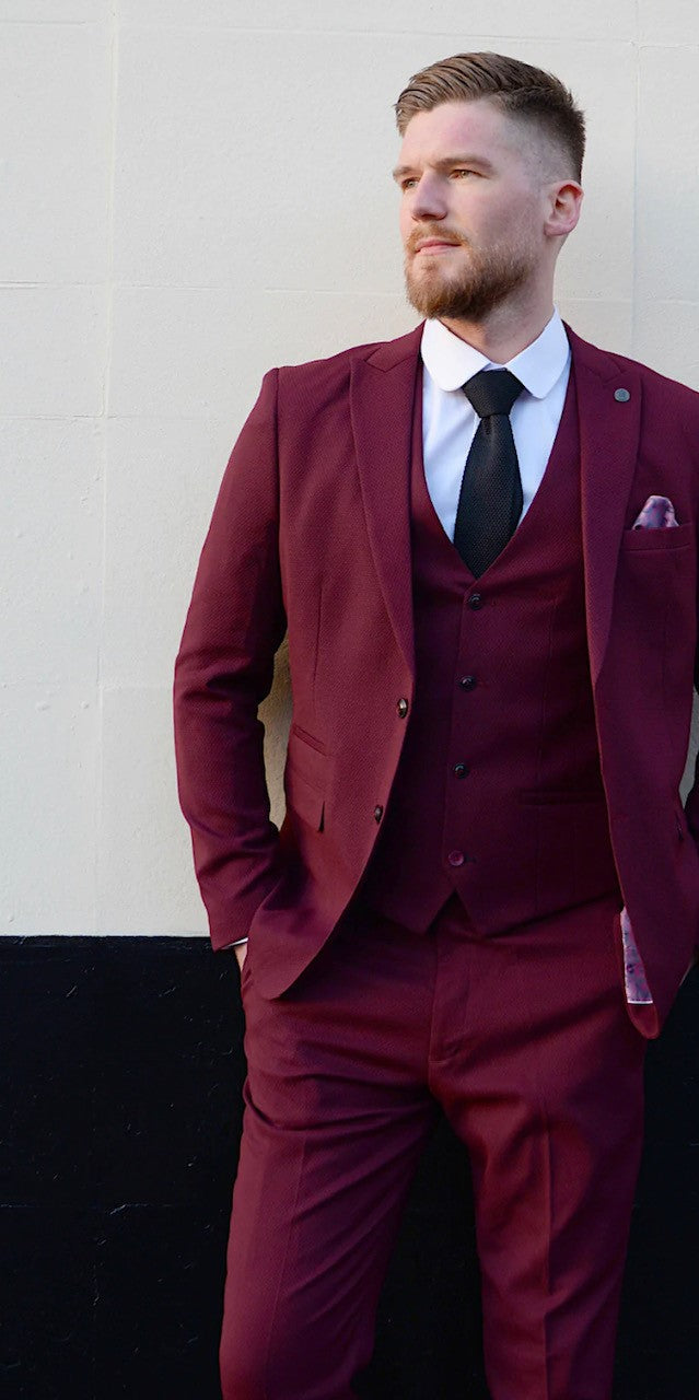 Marc Darcy Max Wine Blazer