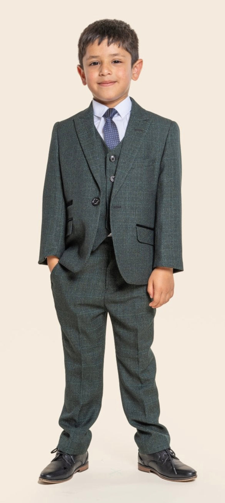 Cavani Caridi Olive Junior Suit