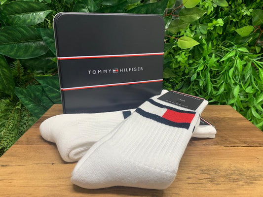 Tommy Hilfiger Large Logo Socks White