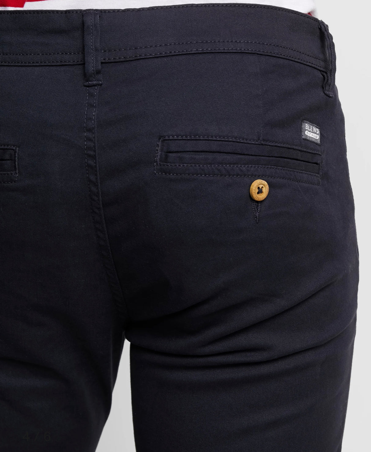 Blend Navy Chino Trousers