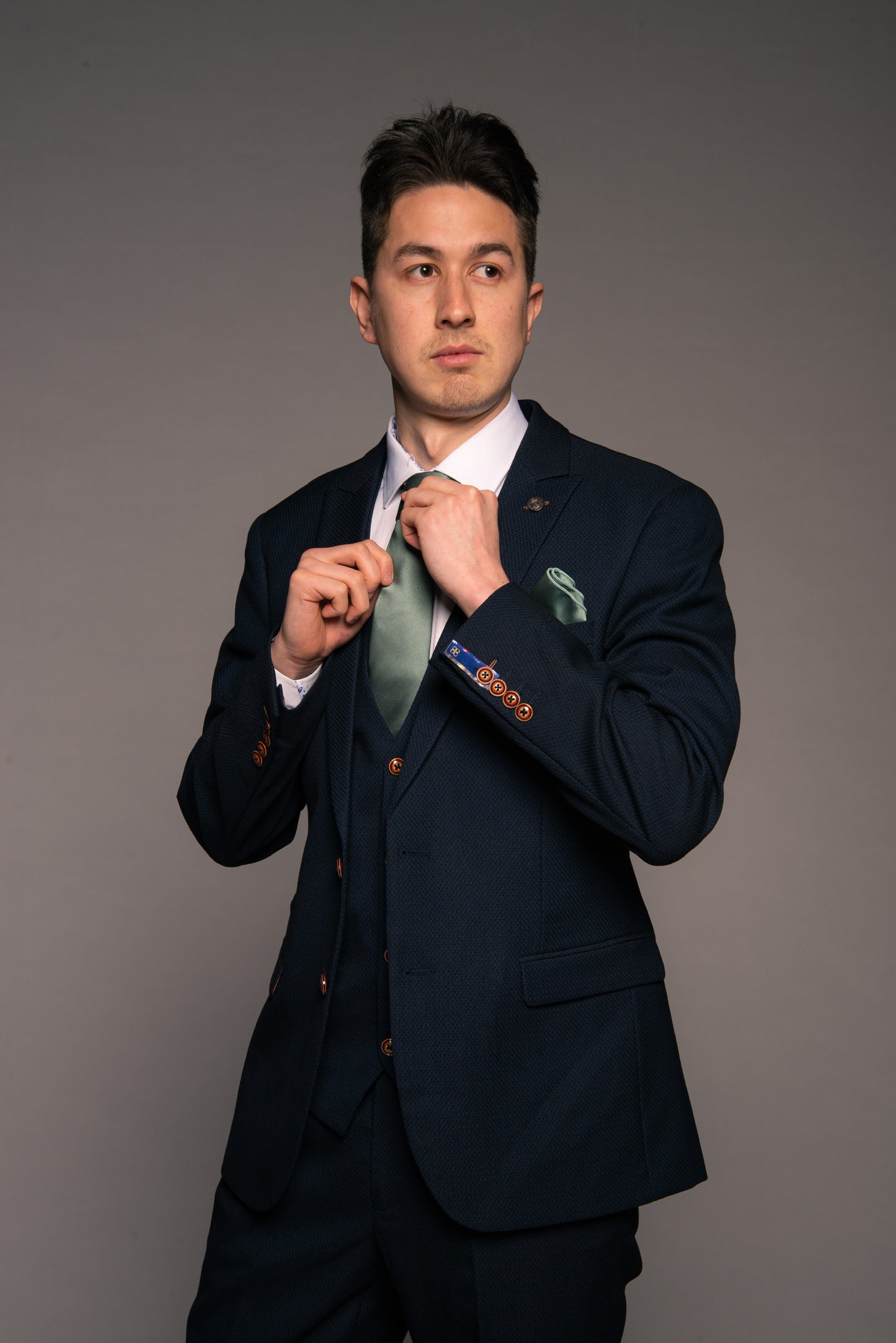 Marc Darcy Max Navy 3 Piece Suits