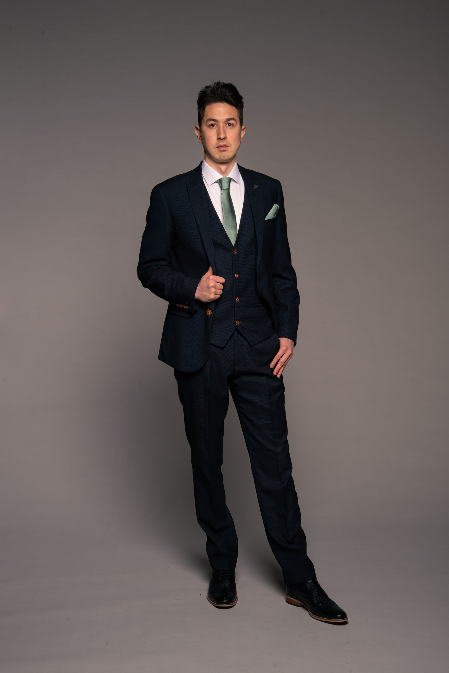 Marc Darcy Max Navy 3 Piece Suits