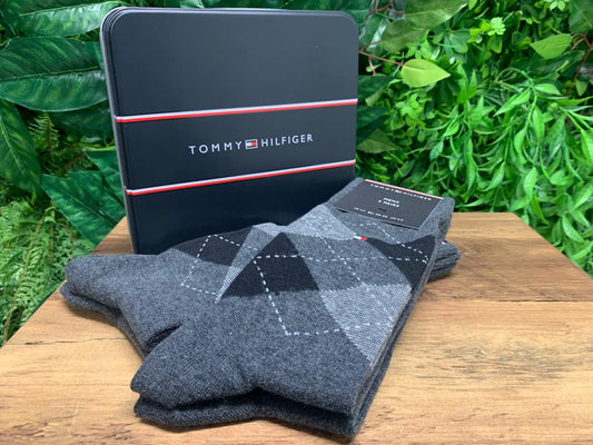 Tommy Hilfiger Argyle Socks Grey