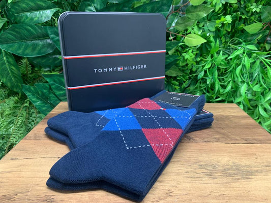 Tommy Hilfiger Argyle Socks Navy/Red/Blue