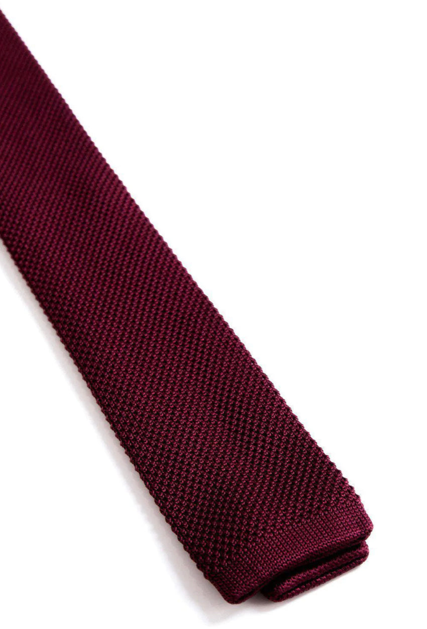 Marc Darcy Wine Knitted Tie