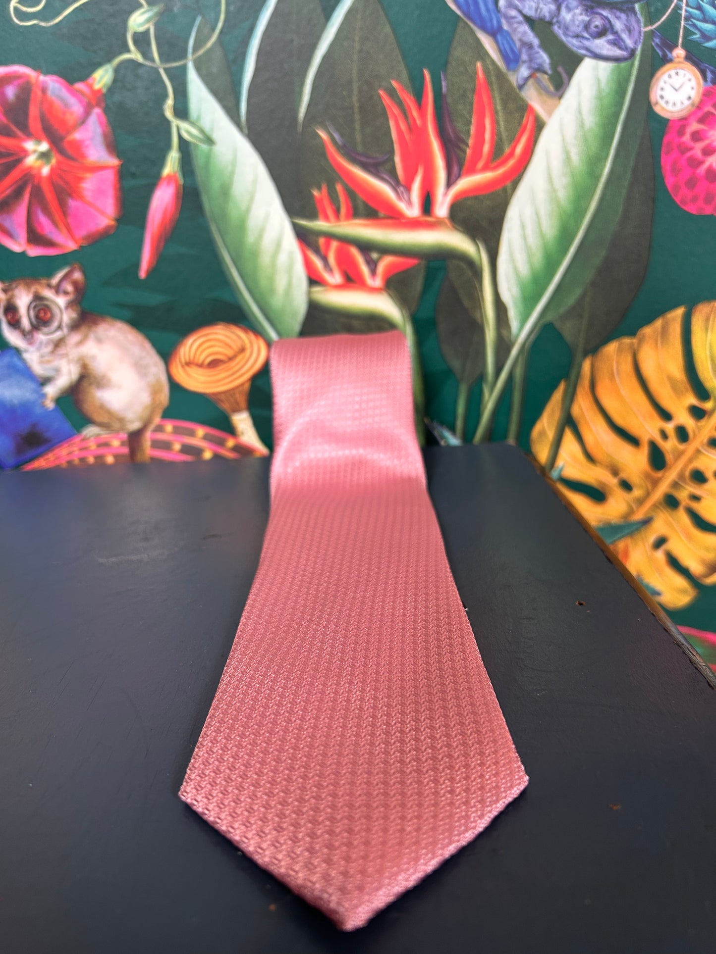 L A Smith Textured Blush Pink Tie