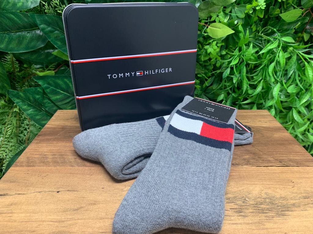 Tommy Hilfiger Large Logo Socks Grey