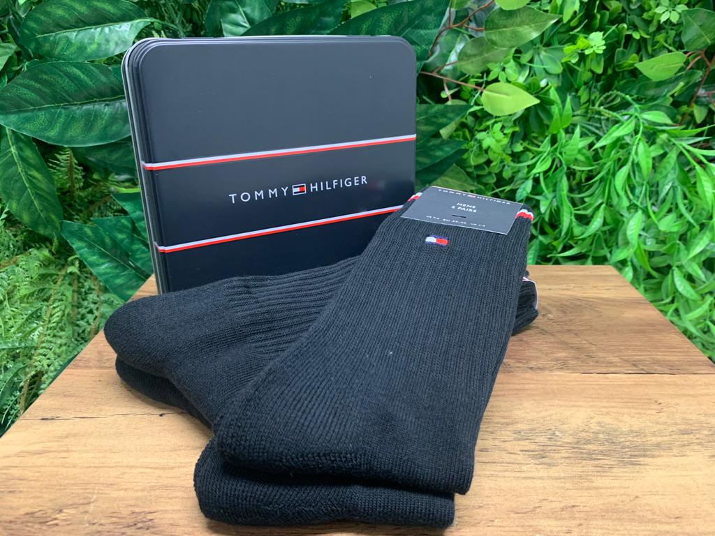 Tommy Hilfiger Stripe Socks Black